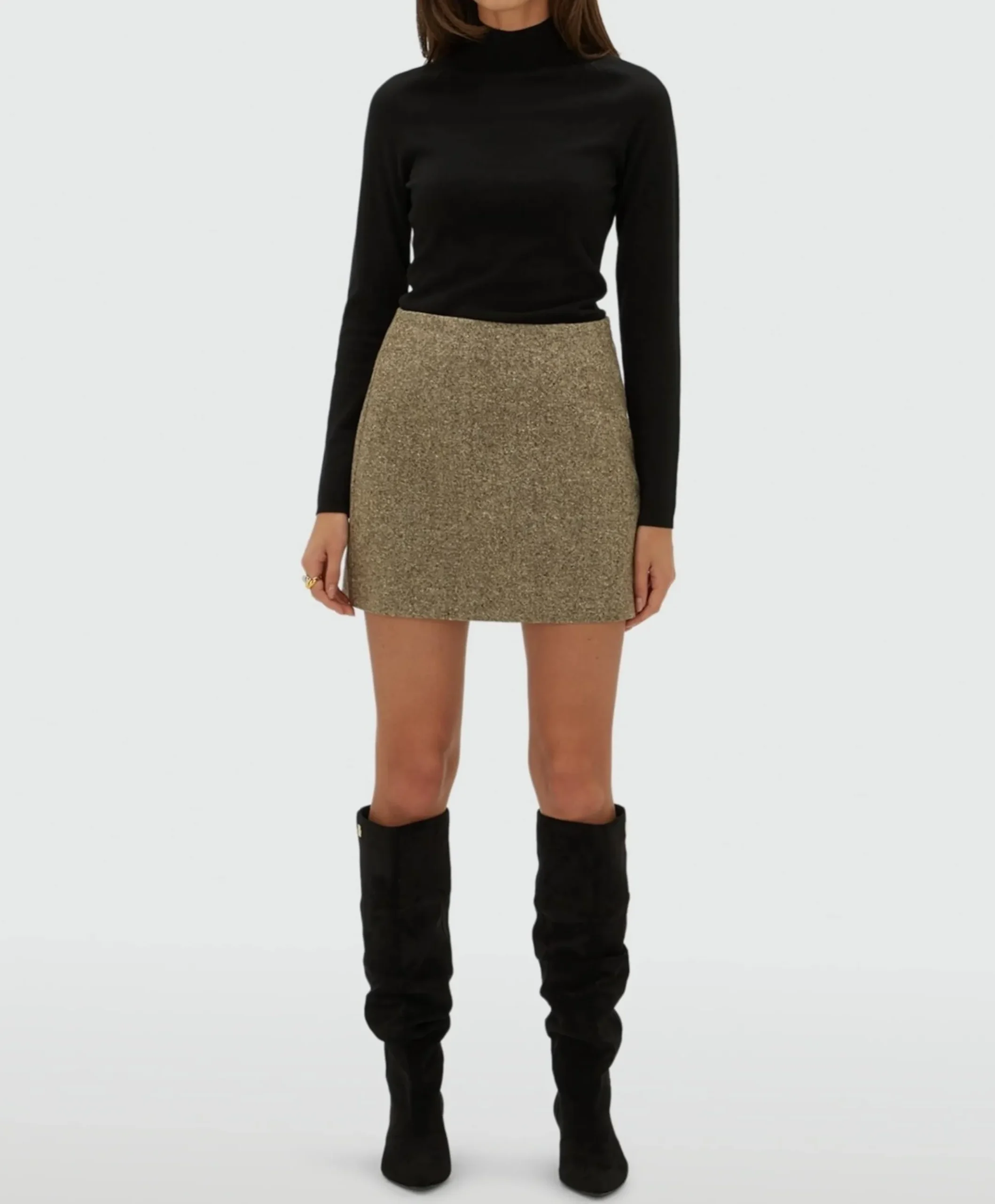 Dames rok beige