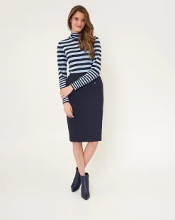 Dames rok blauw