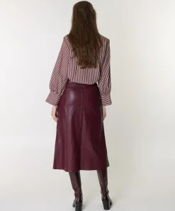 Dames rok bordeaux