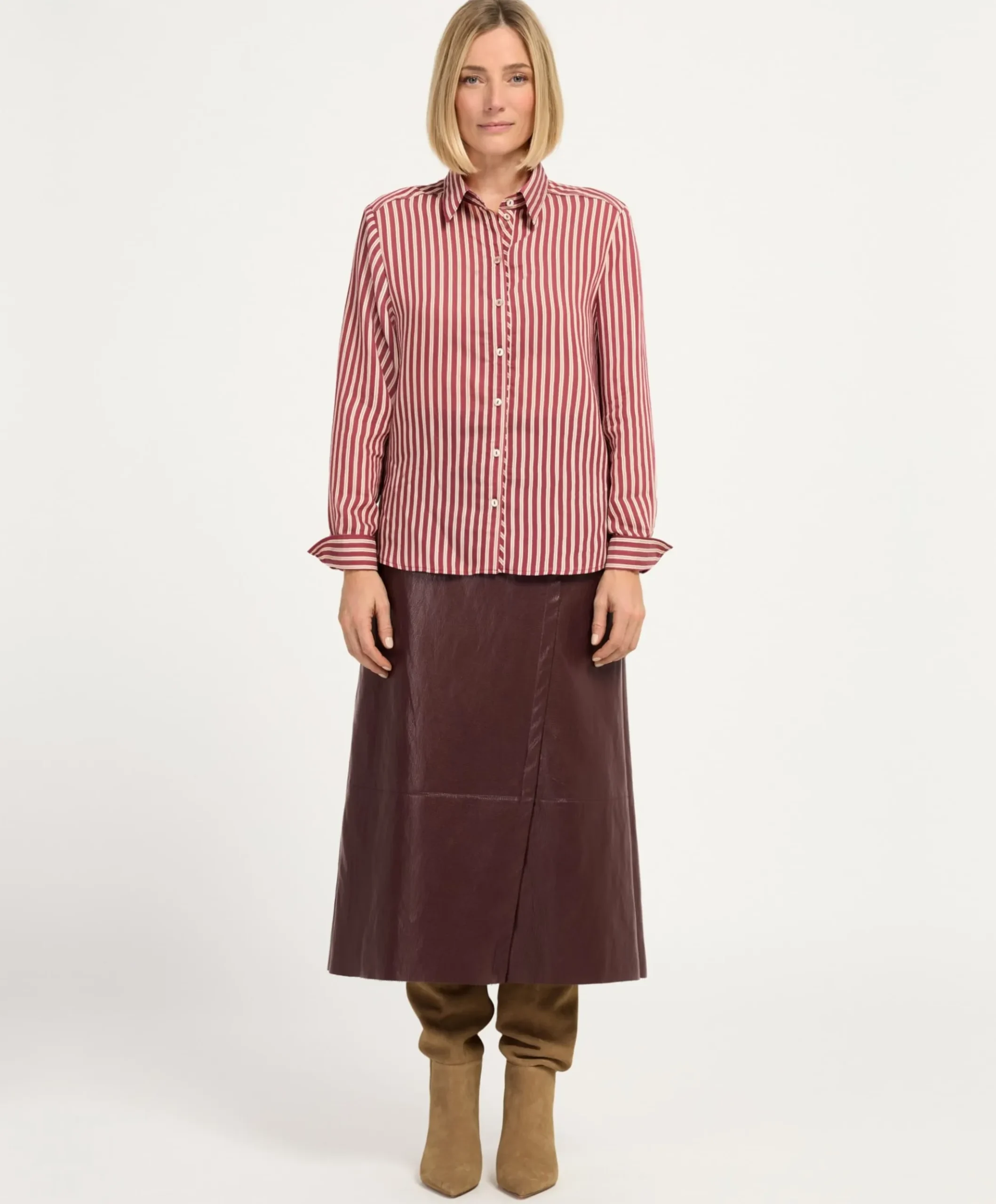Dames rok bordeaux