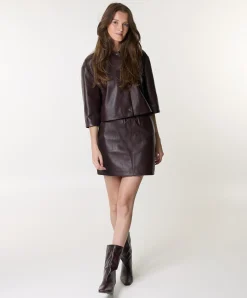Dames rok bordeaux