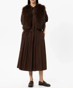 Dames rok bruin