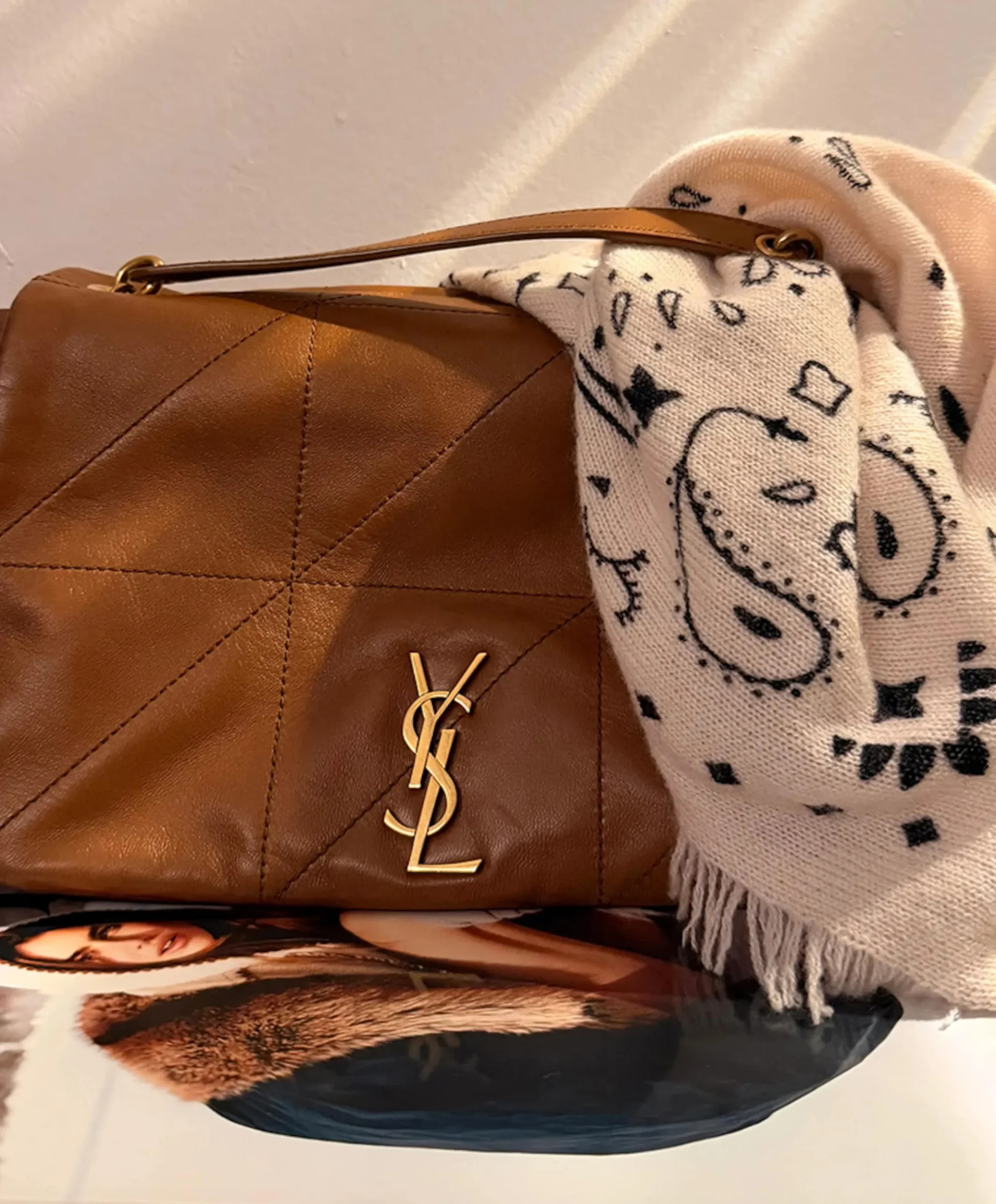 Dames sjaal beige