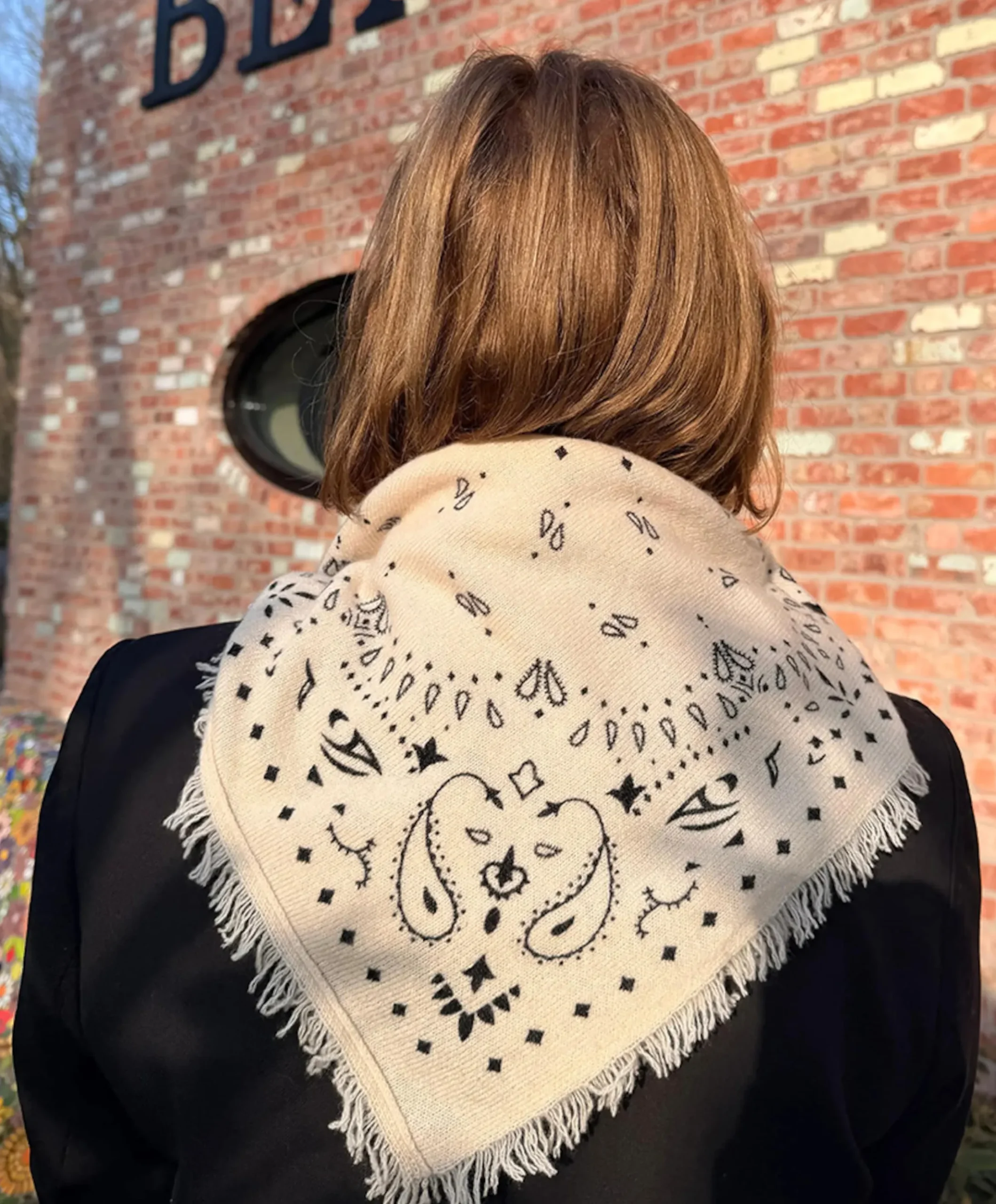 Dames sjaal beige