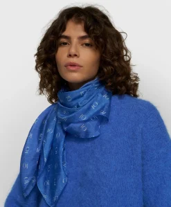 Dames sjaal blauw