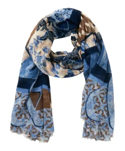 Dames sjaal blauw