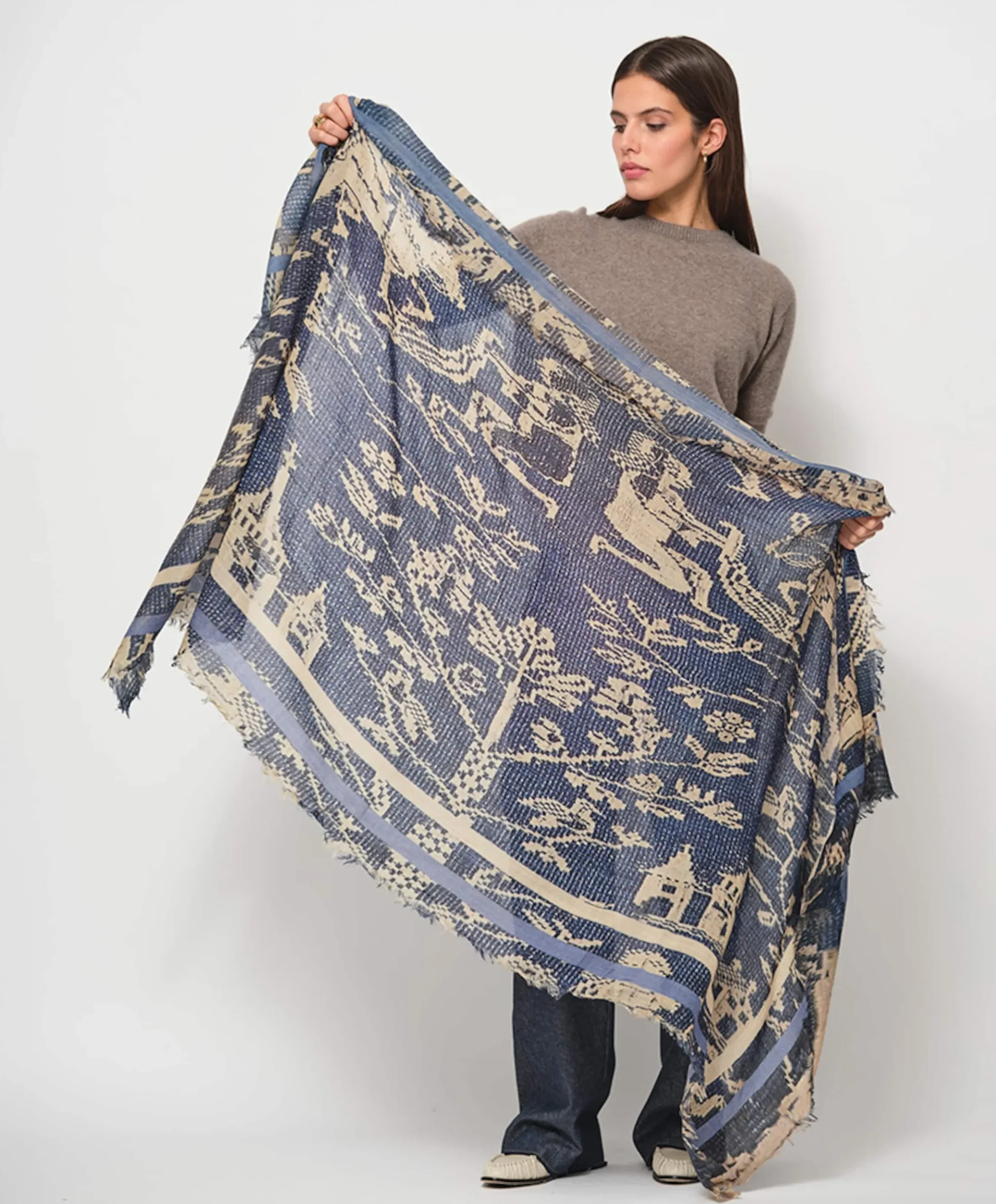 Dames sjaal multicolor