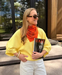 Dames sjaal oranje