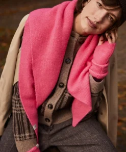 Dames sjaal roze
