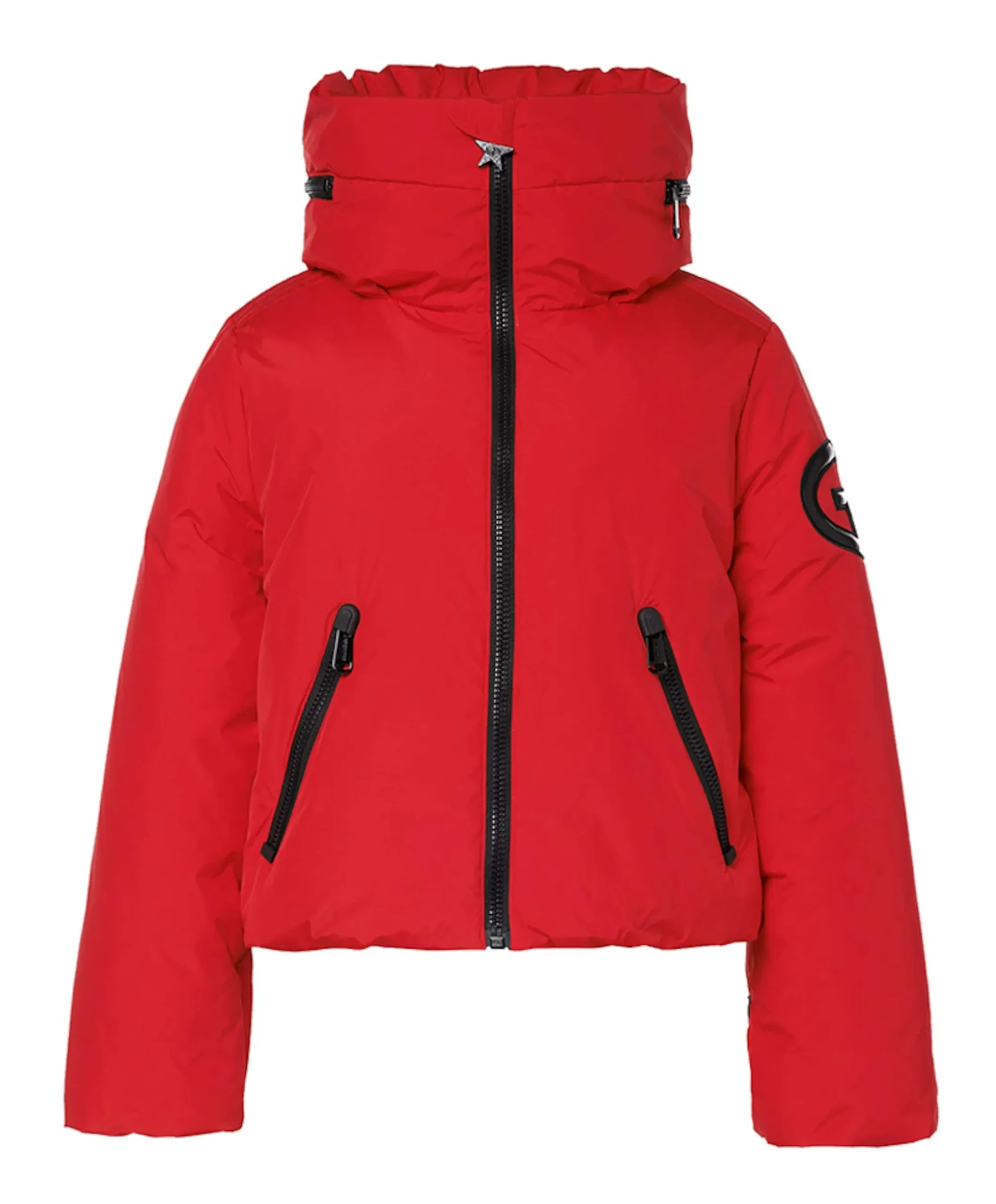 Dames ski-jas rood