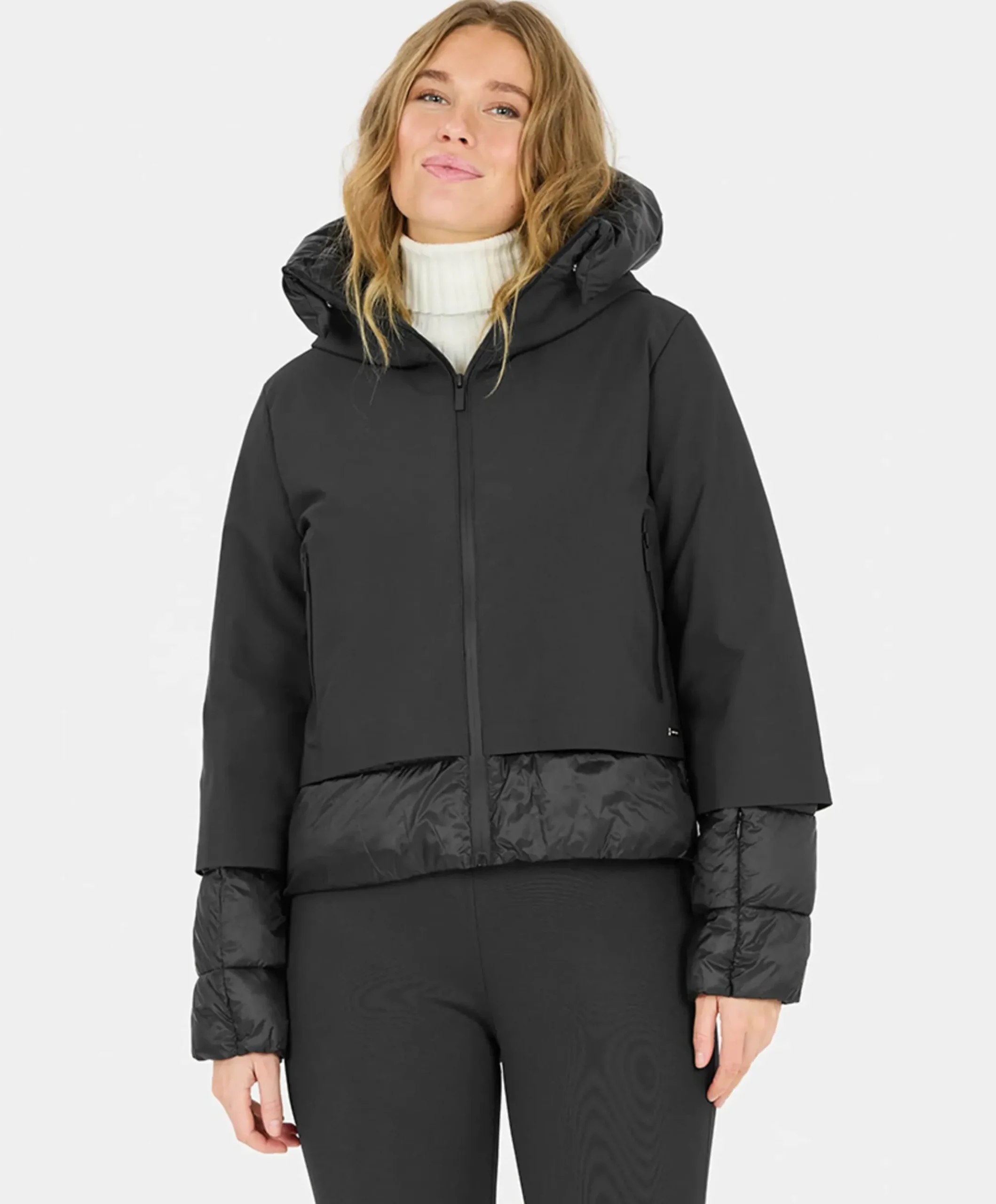 Dames ski-jas zwart