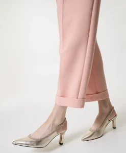 Dames slingbacks goud