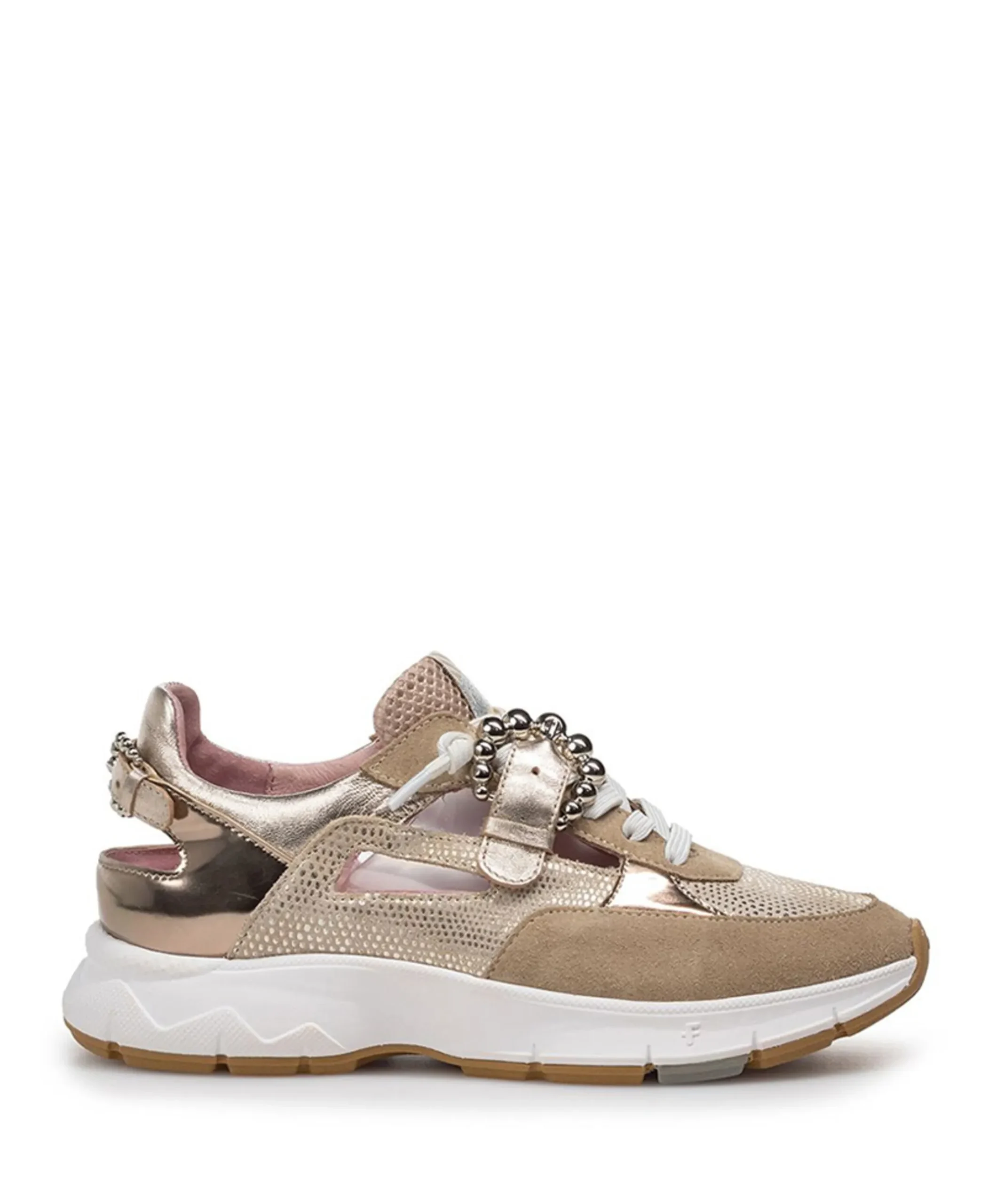 dames sneakers beige