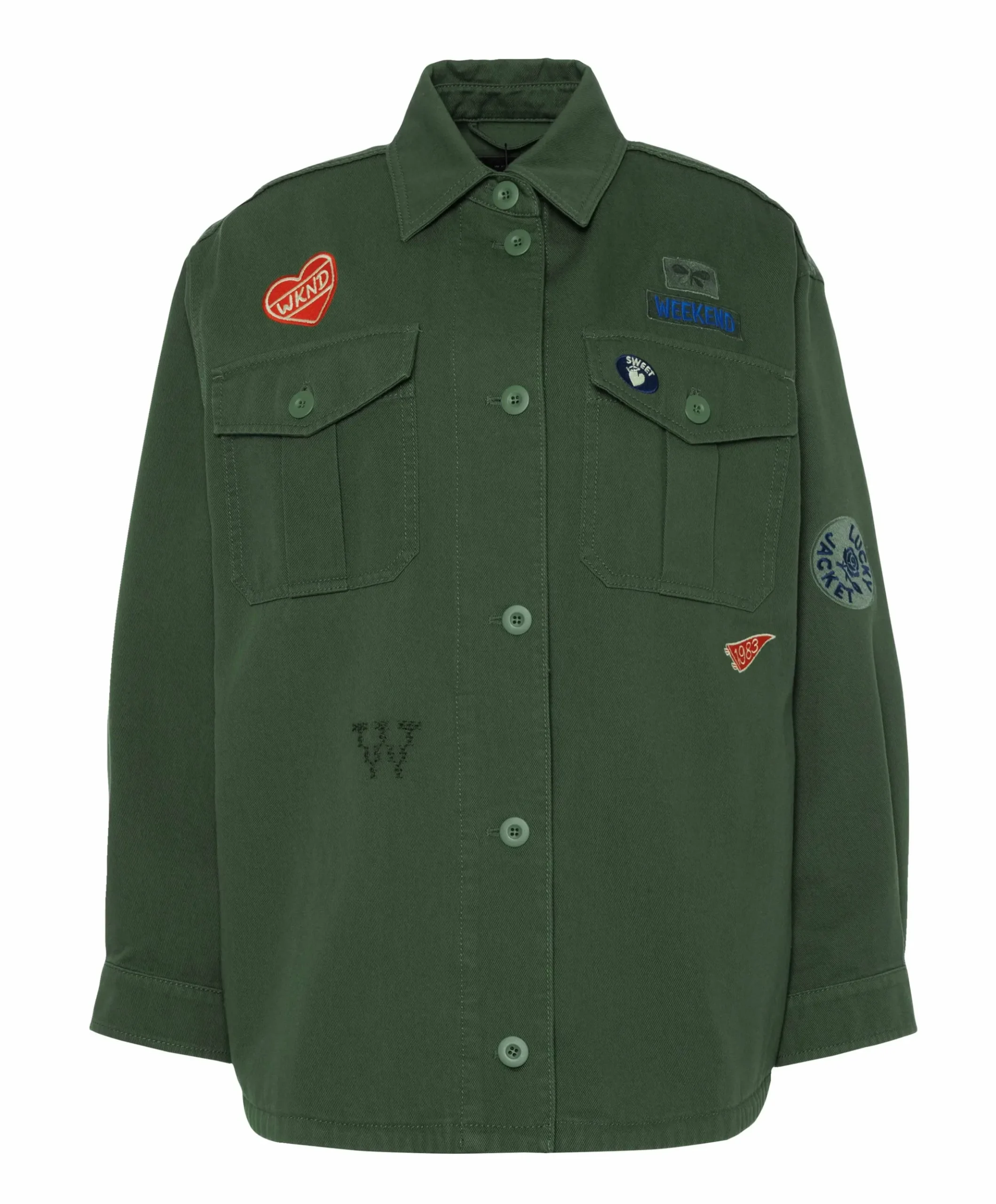 Dames spijkerjas groen