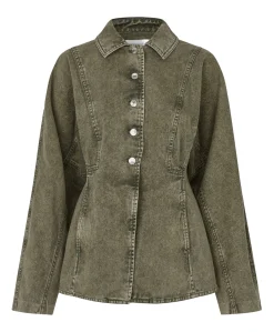 Dames spijkerjas groen