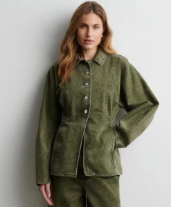 Dames spijkerjas groen