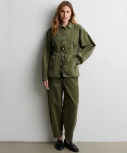 Dames spijkerjas groen