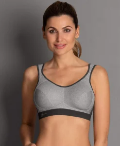 Dames sport bh grijs