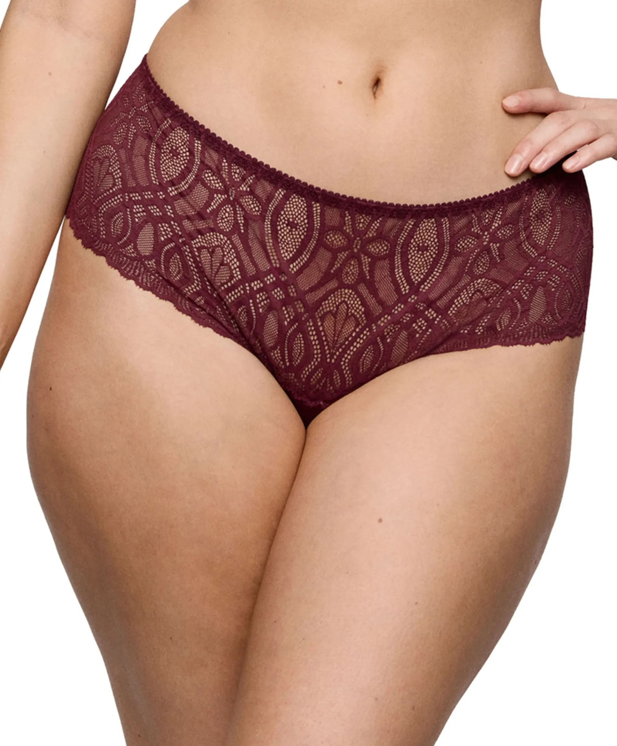 Dames string bordeaux