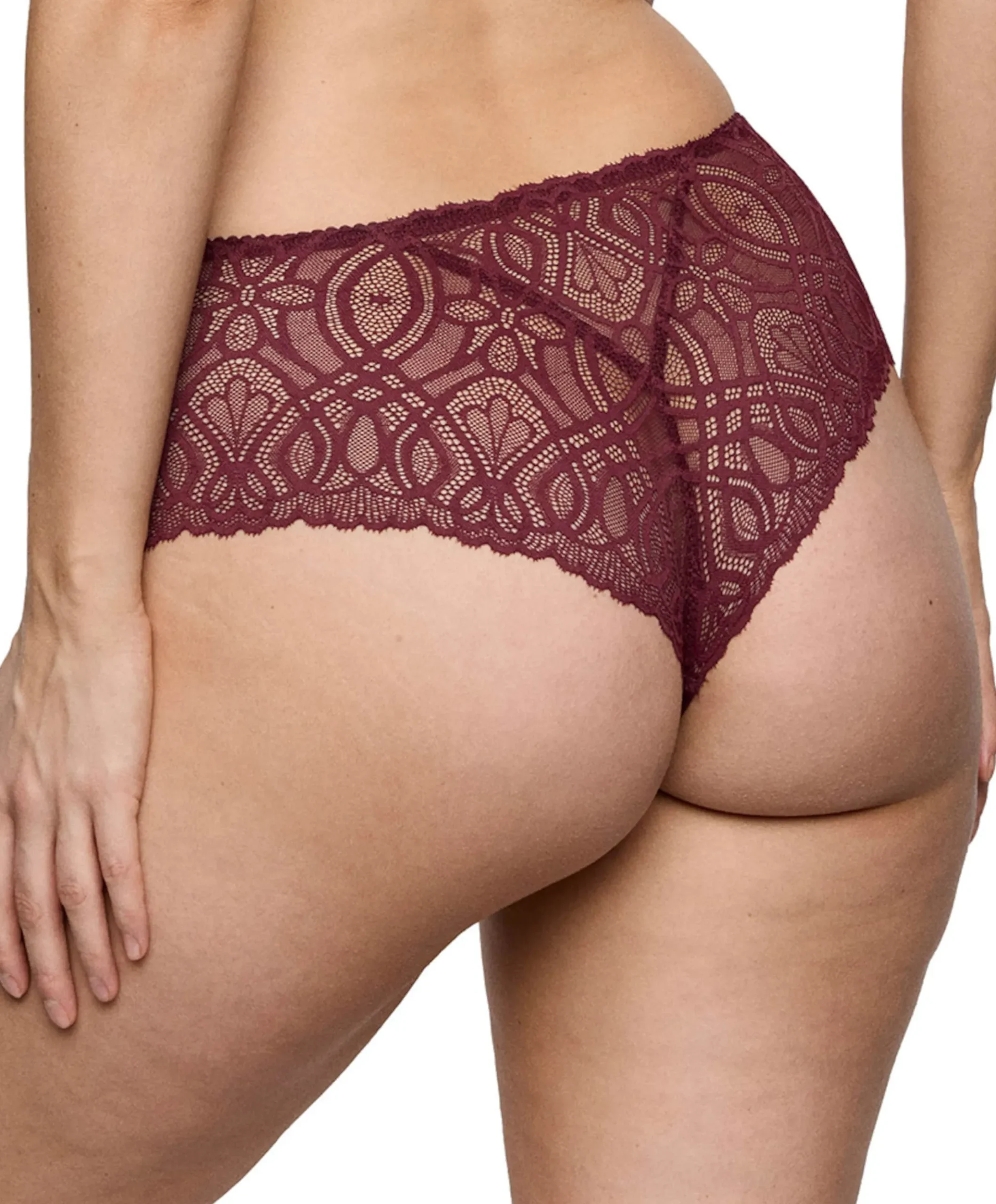 Dames string bordeaux