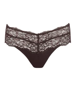 Dames string bruin