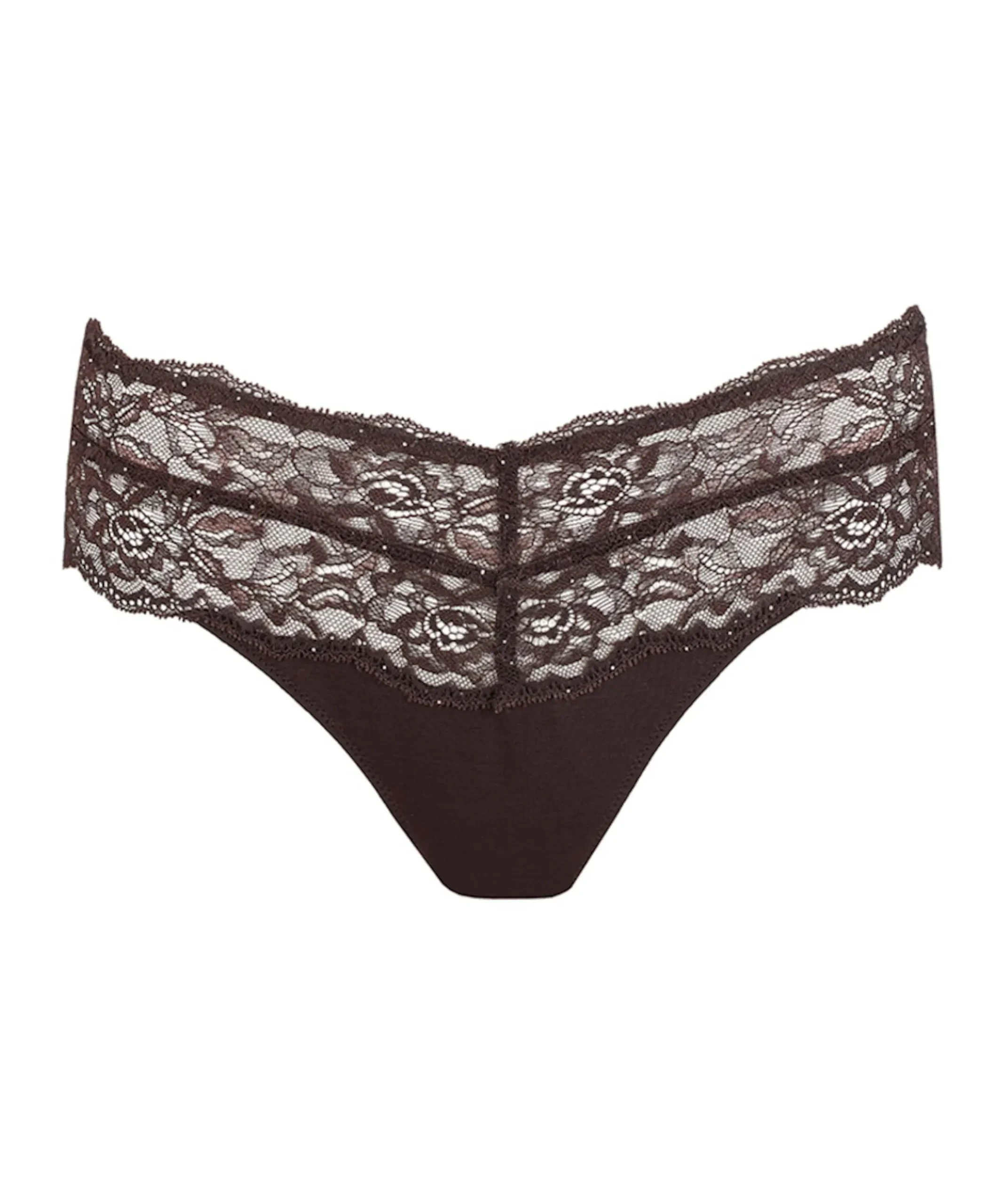 Dames string bruin