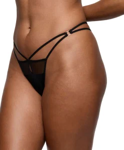 Dames string zwart