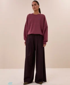 Dames sweater bordeaux
