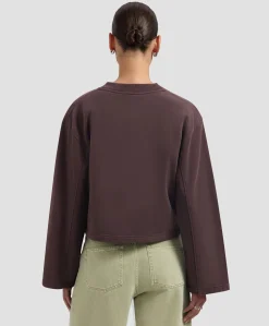 Dames sweater bruin