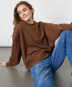 Dames sweater bruin