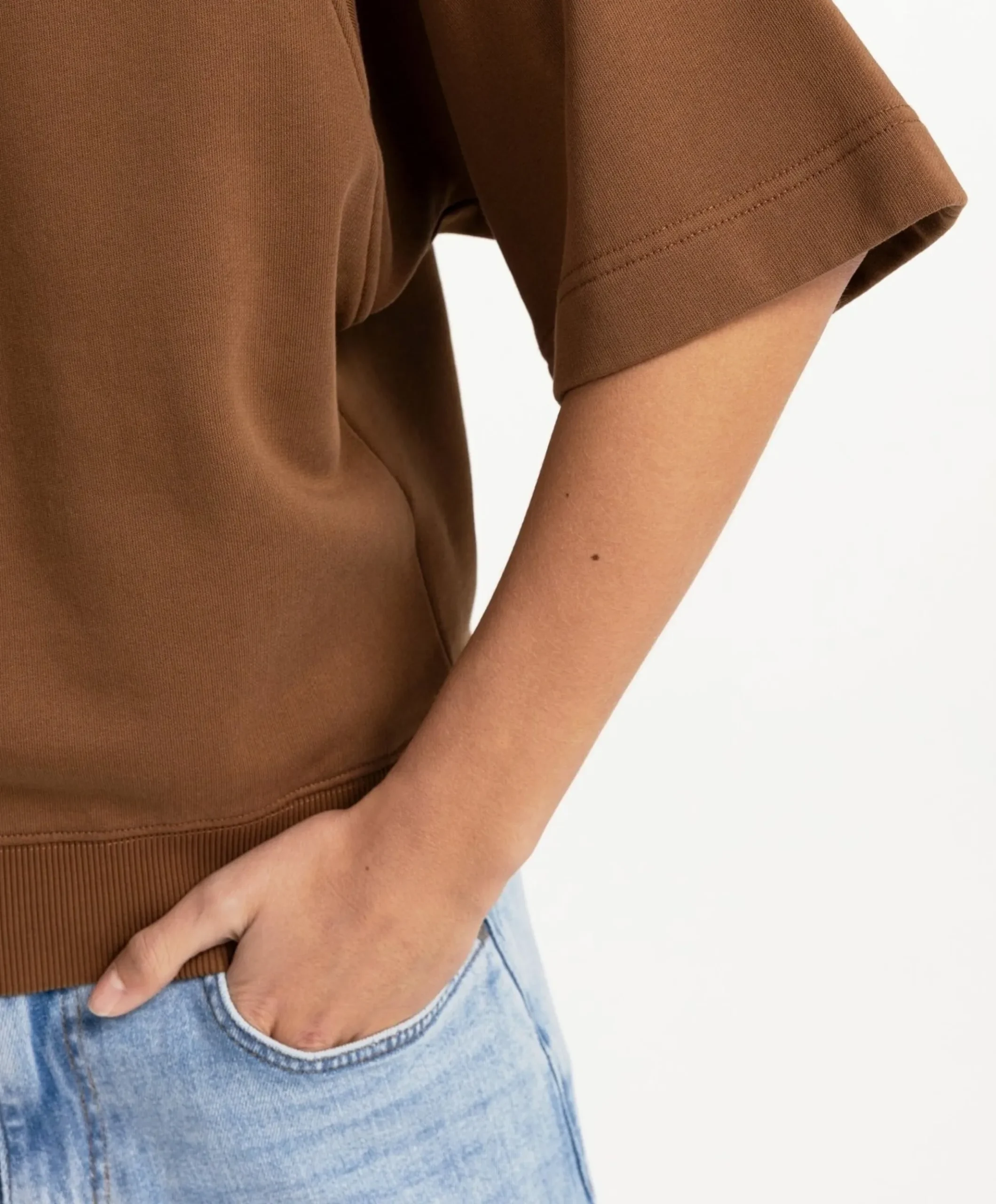 Dames sweater bruin