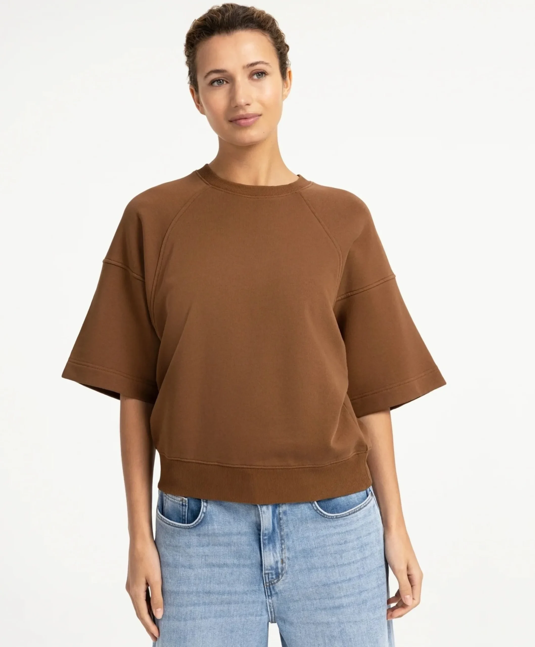 Dames sweater bruin