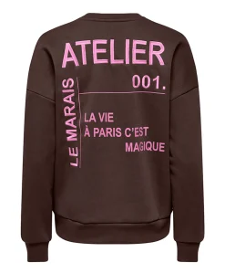 Dames sweater bruin