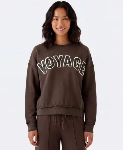 Dames sweater bruin
