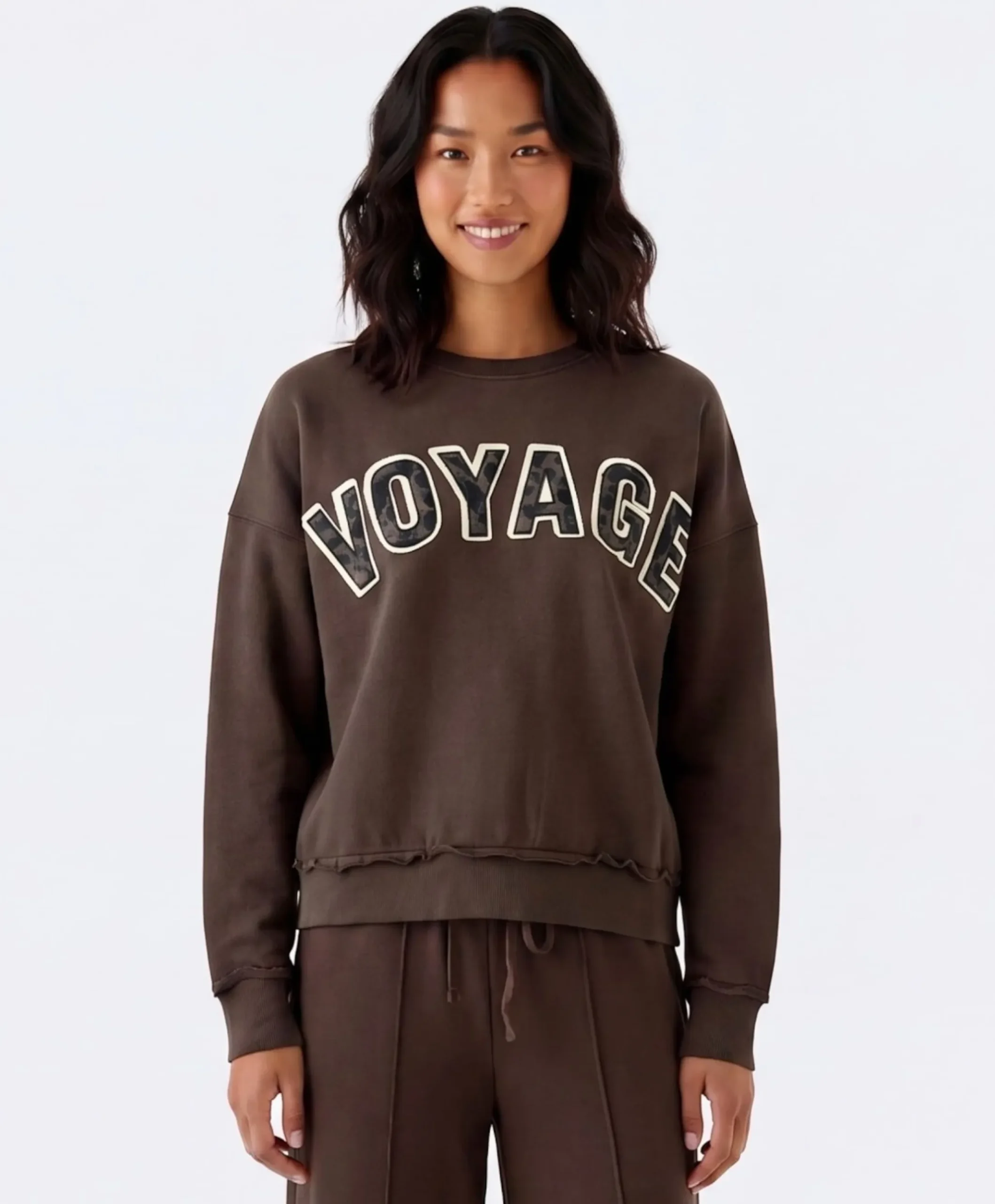 Dames sweater bruin
