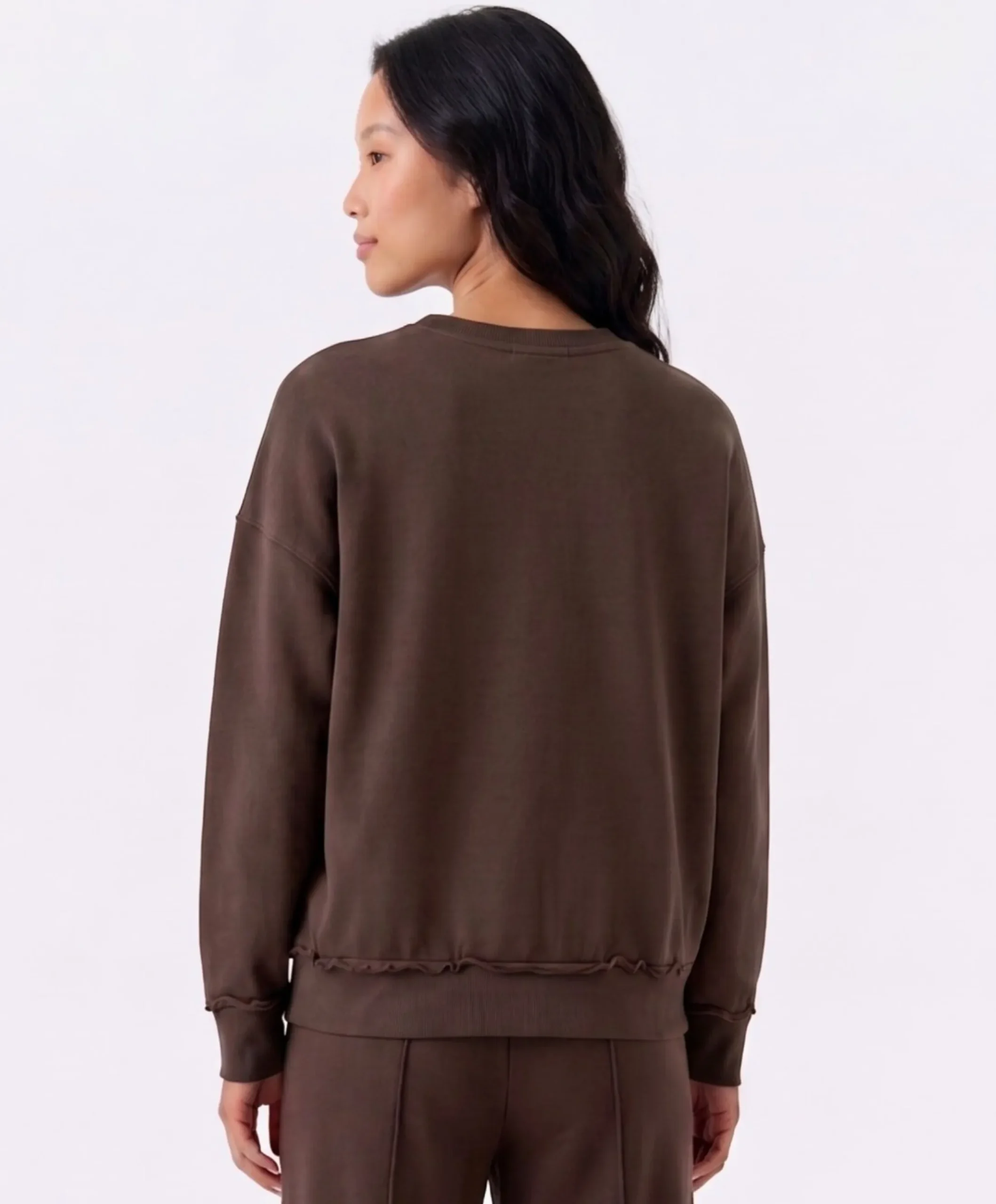 Dames sweater bruin