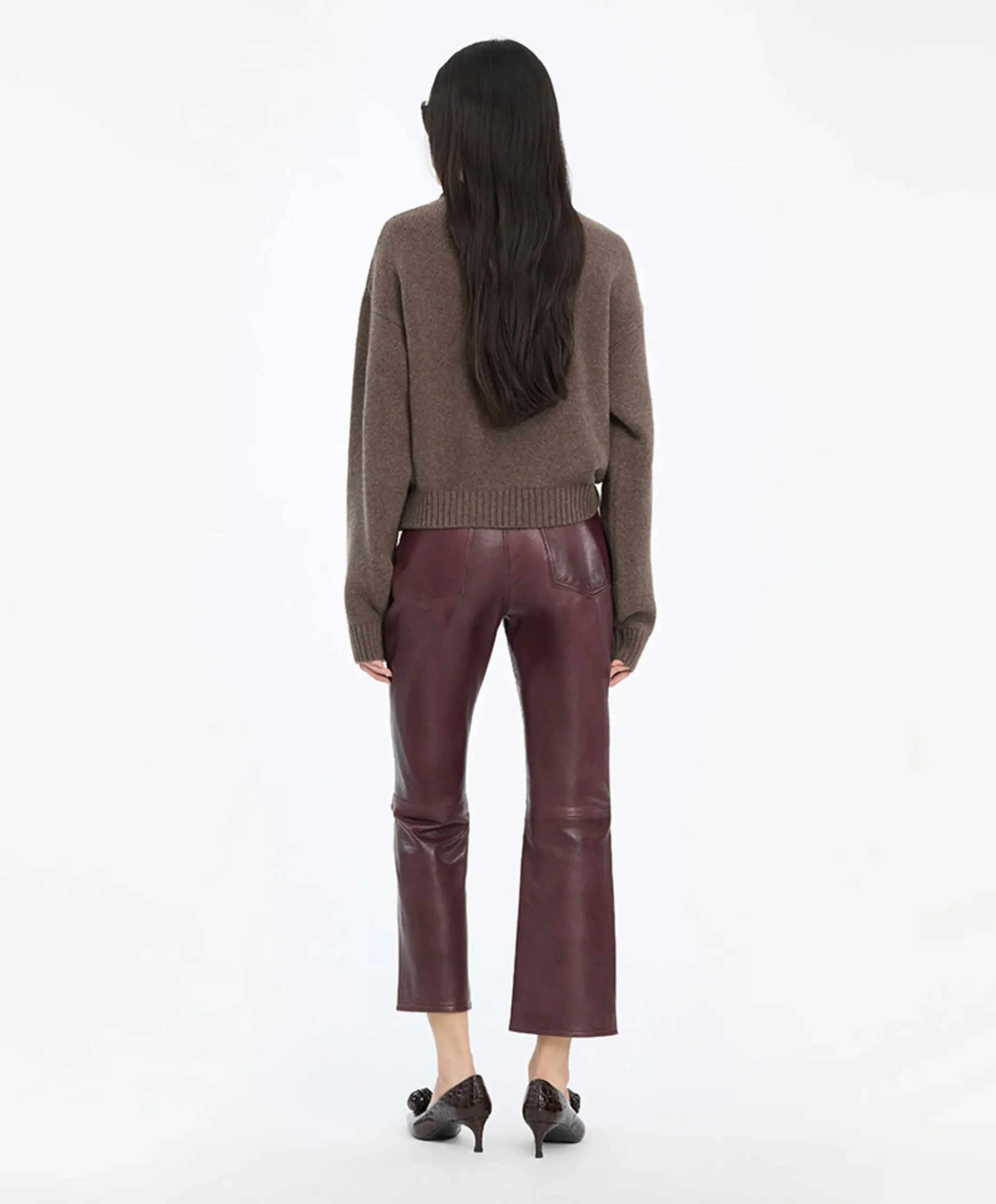 Dames sweater bruin