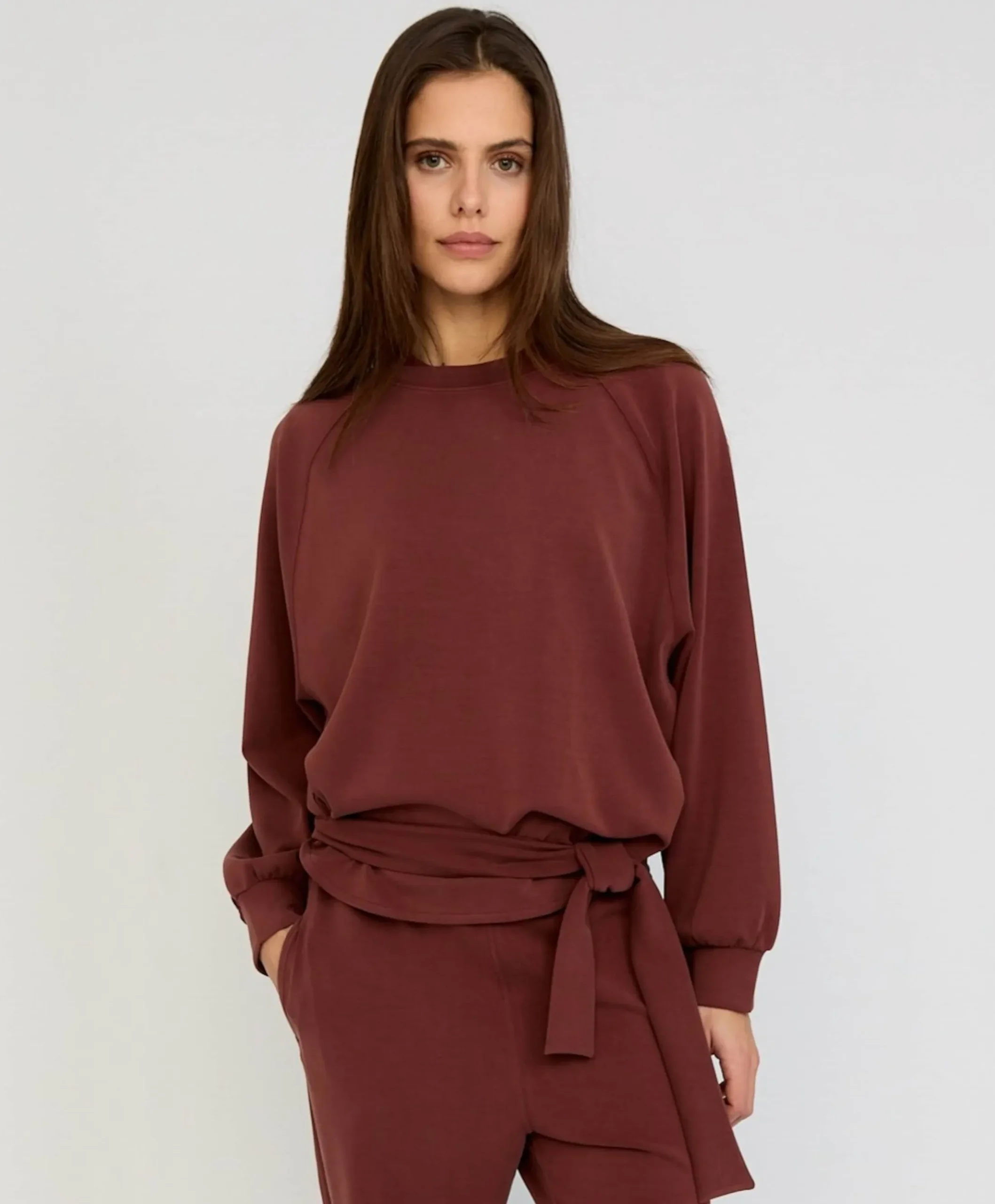 Dames sweater bruin