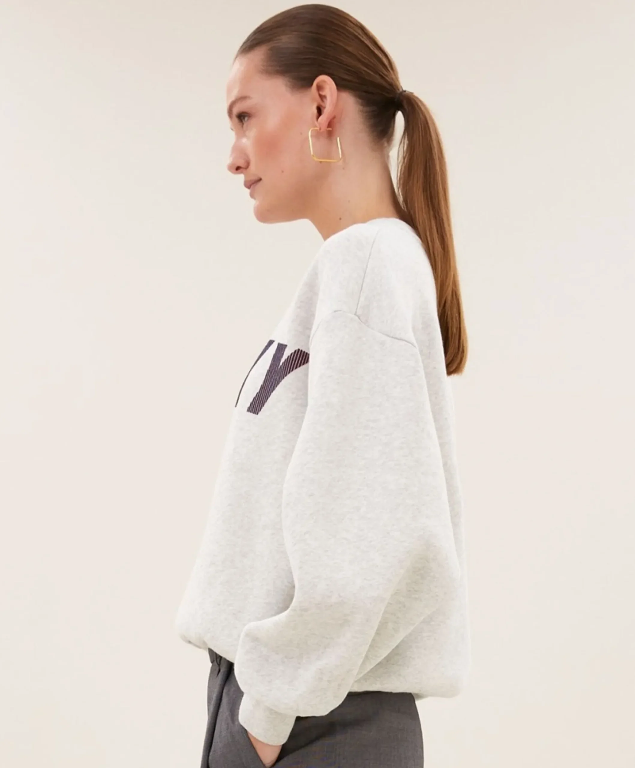 Dames sweater grijs