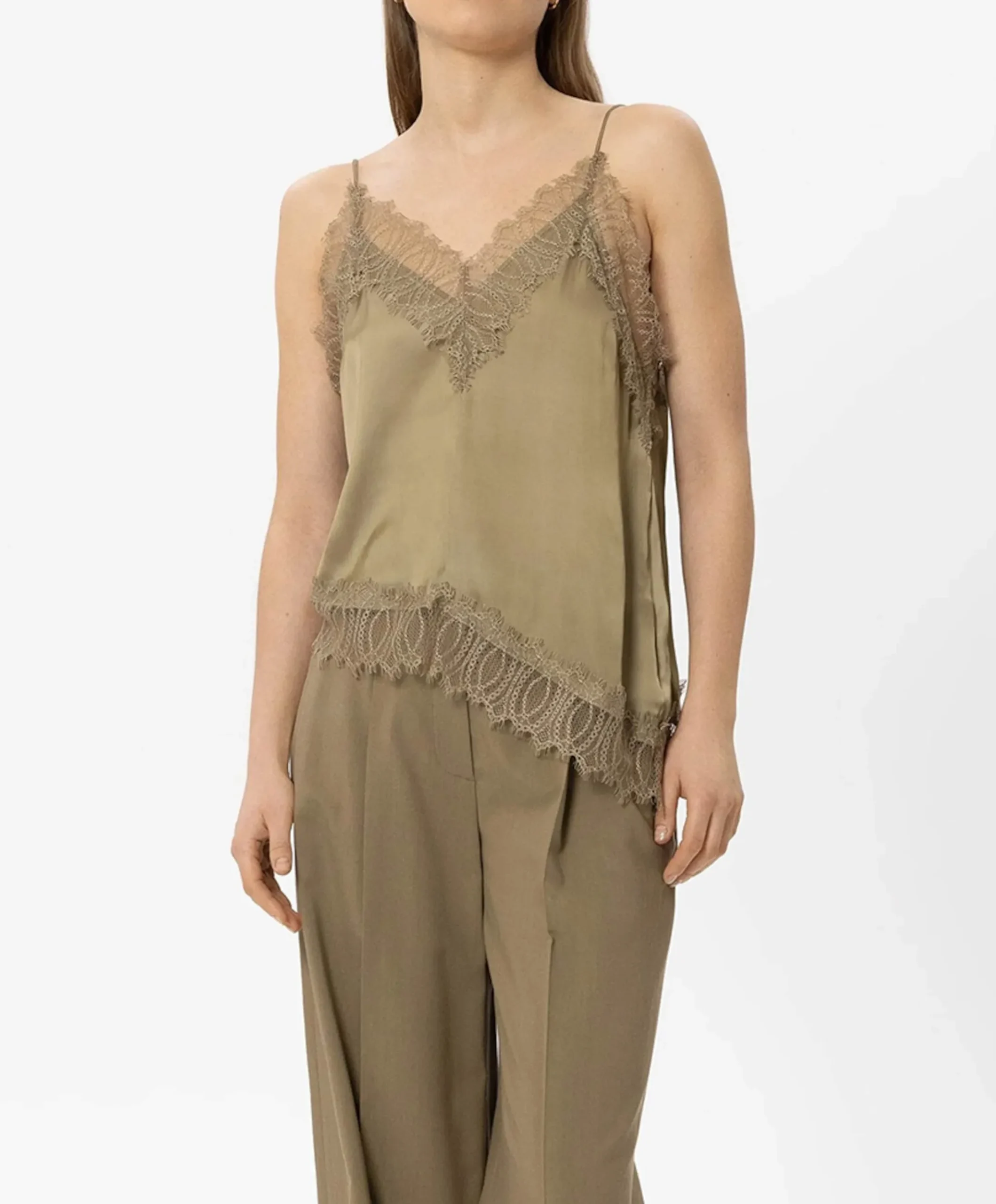 Dames top beige