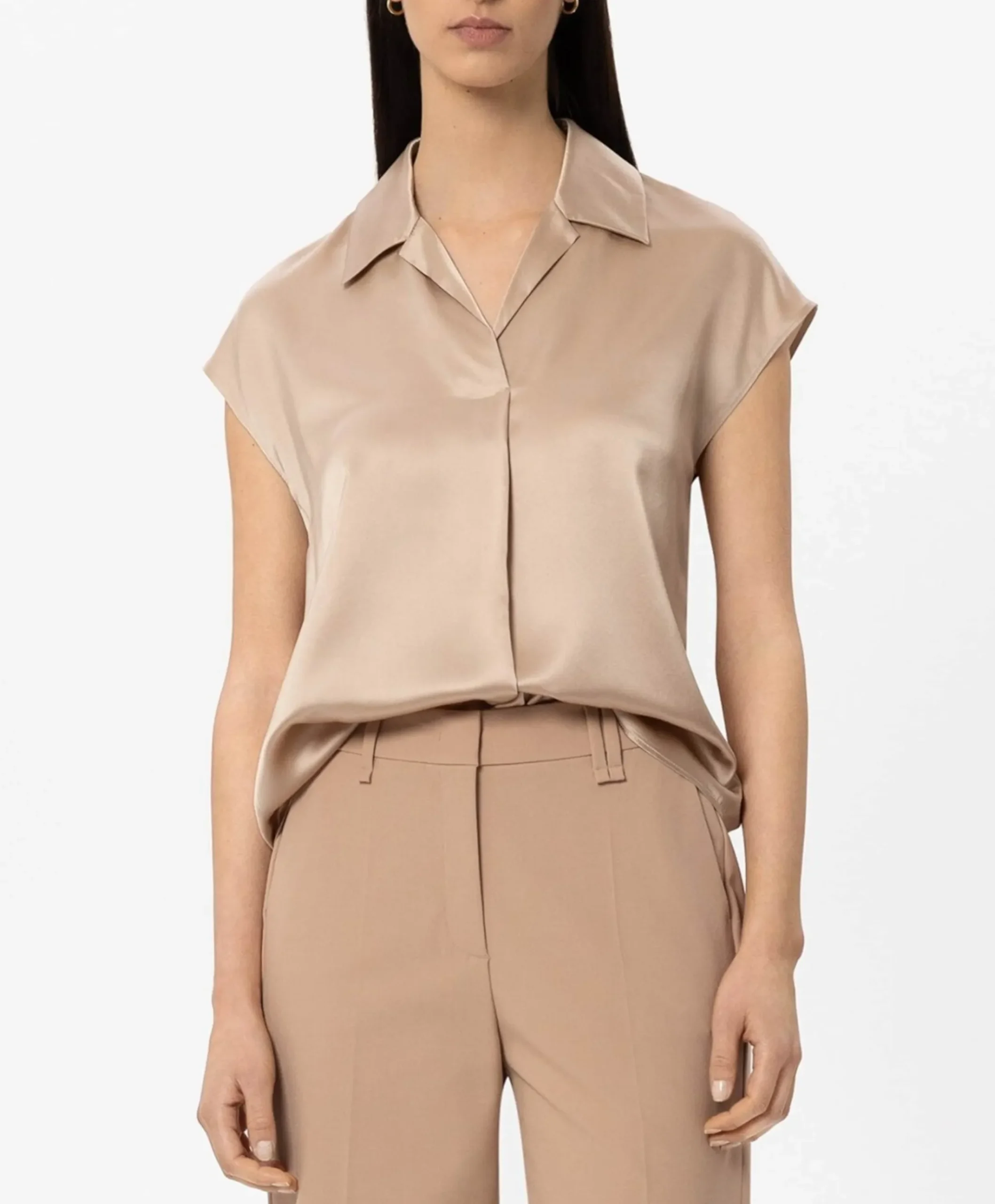Dames top beige