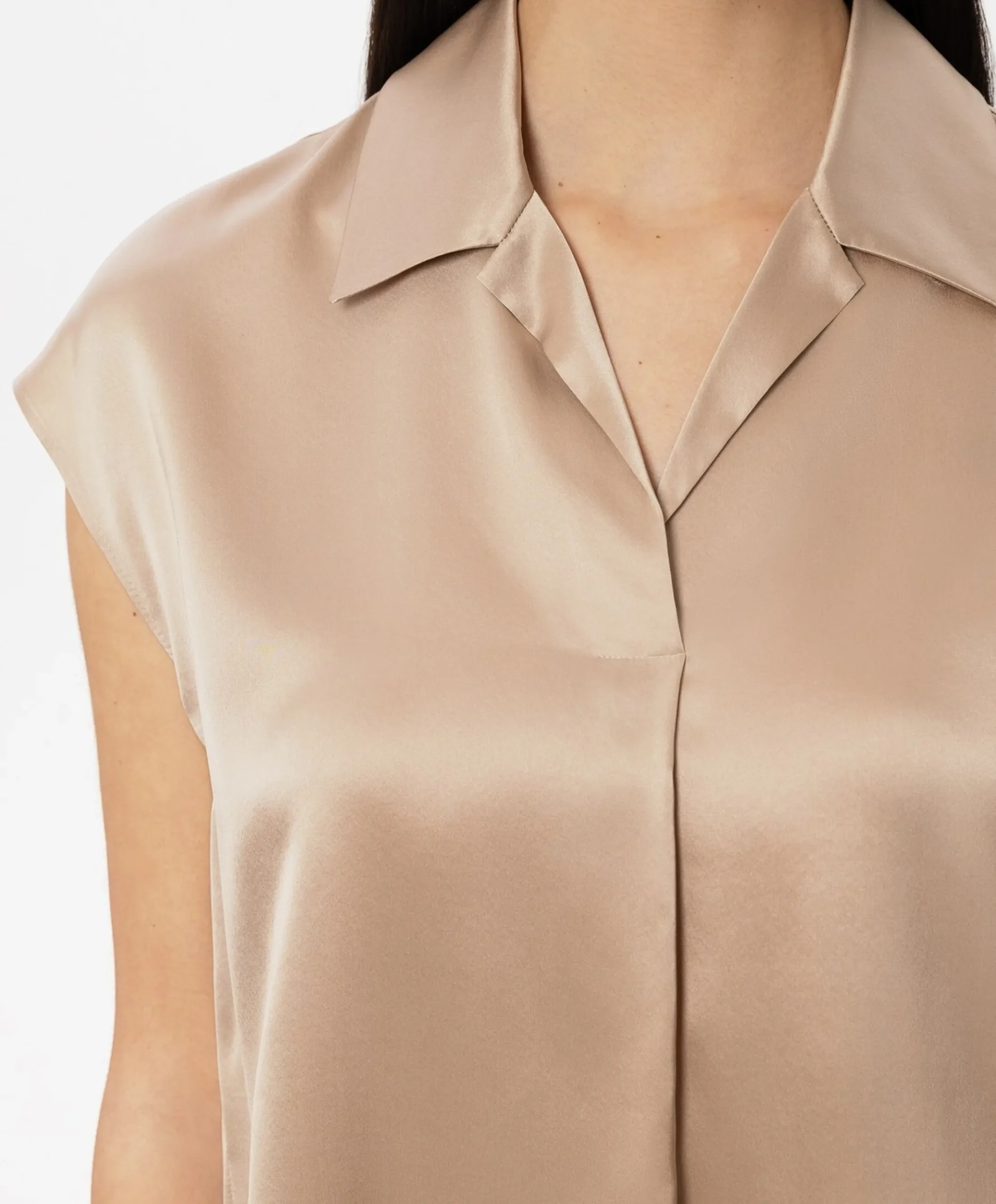 Dames top beige