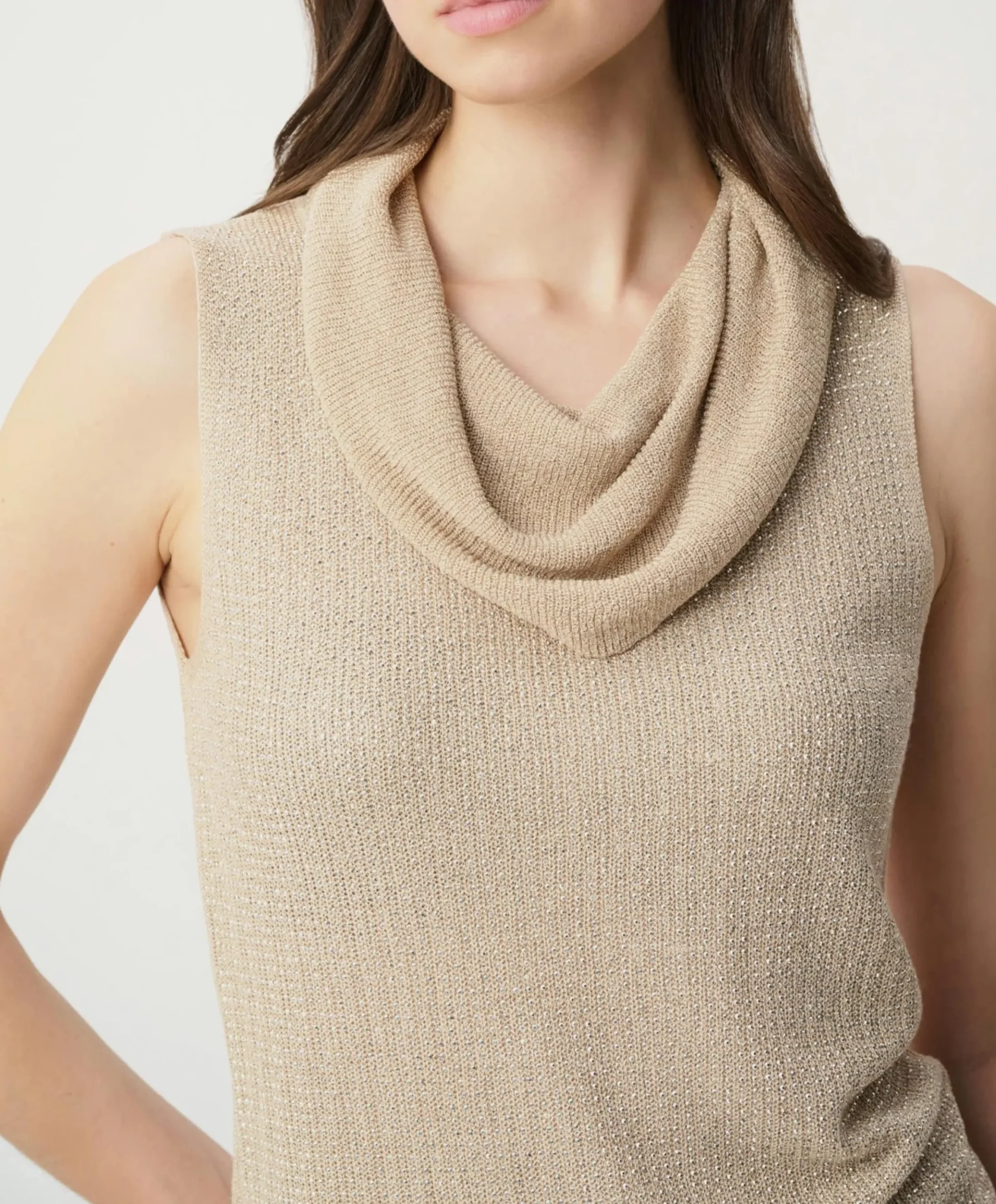Dames top beige