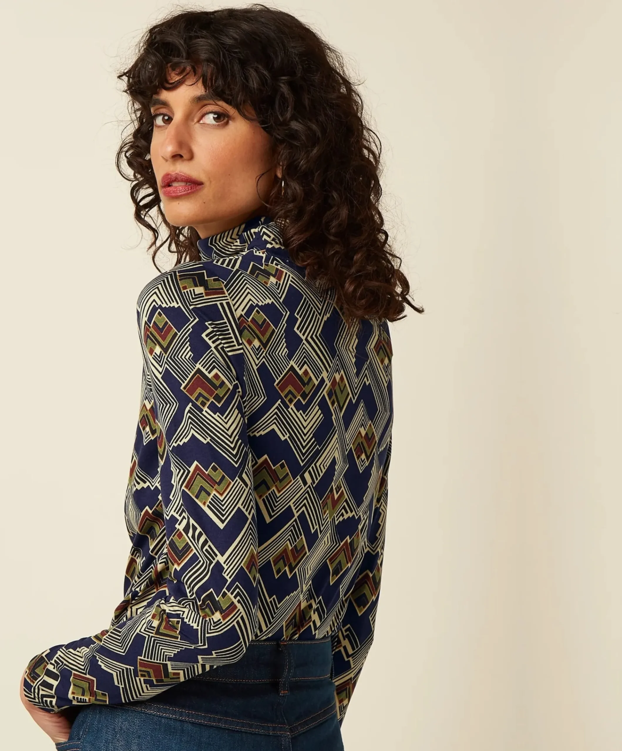 Dames top blauw