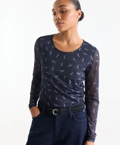 Dames top blauw