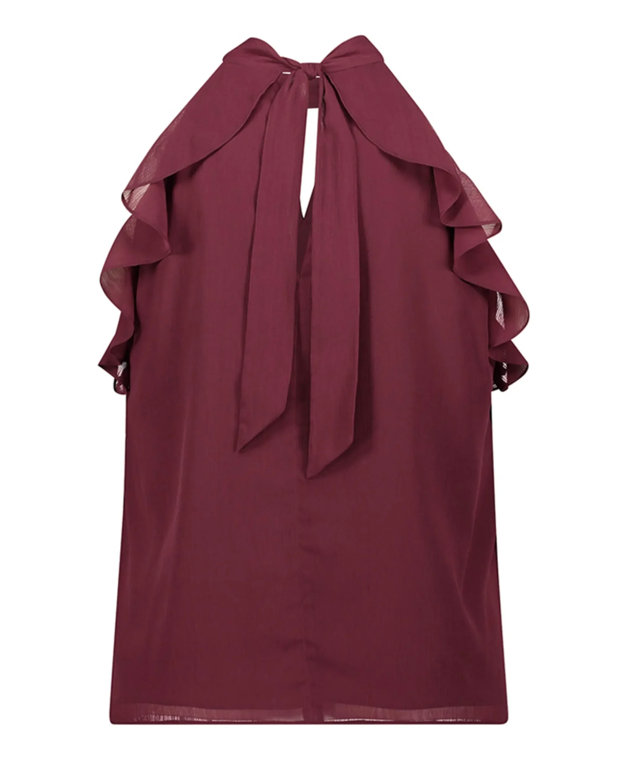 Dames top bordeaux