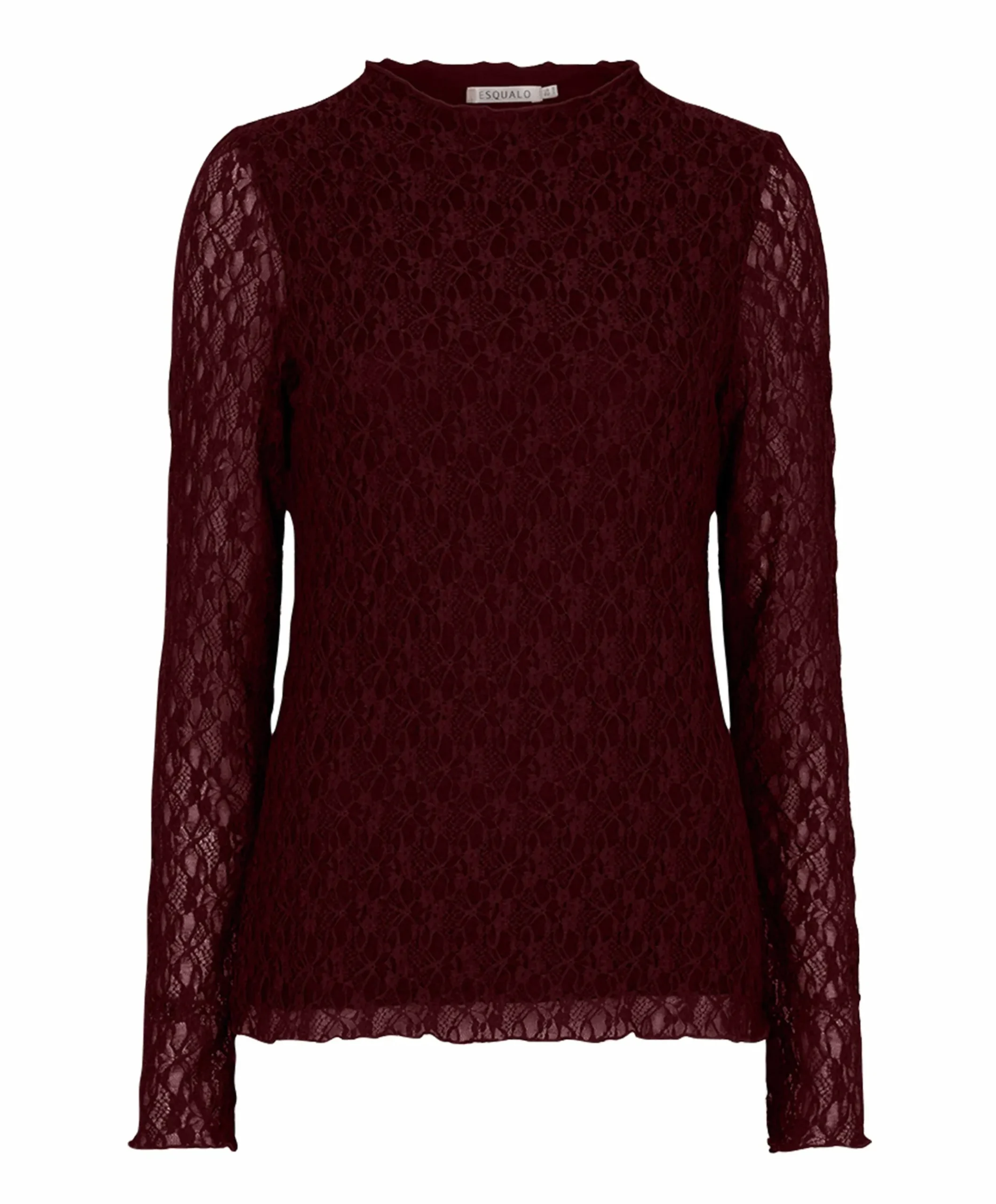 Dames top bordeaux