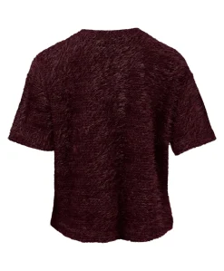 Dames top bordeaux