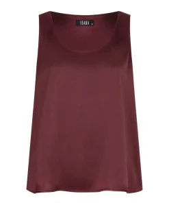 Dames top bordeaux