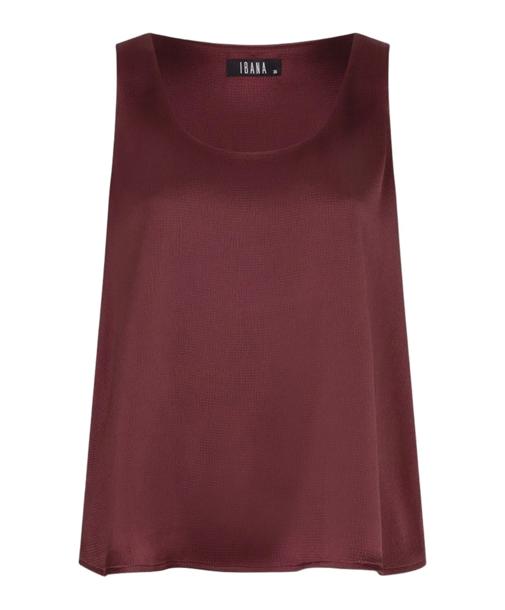 Dames top bordeaux